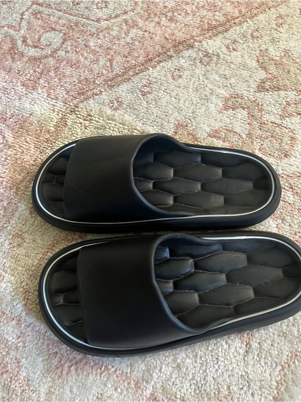SHEIN Black Padded Slide Sandals for Men